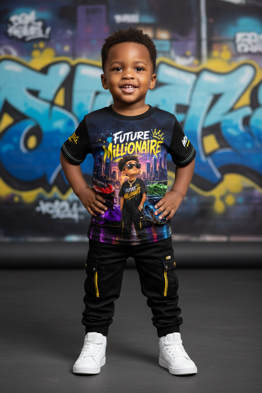 Kids cotton crew neck t-shirt