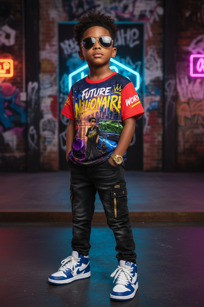 Youth cotton crew neck t-shirt