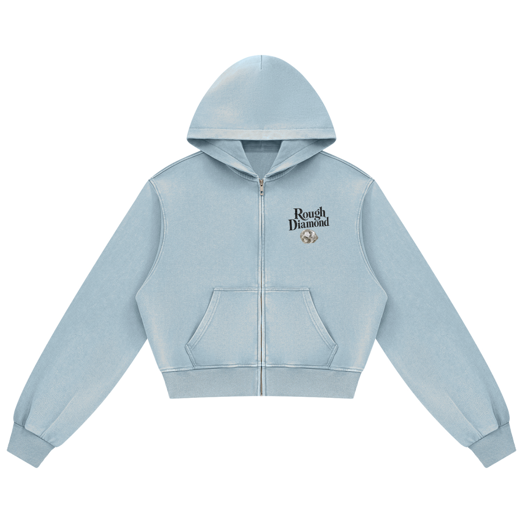 Women's Mineral Wash Full Zip Hoodie