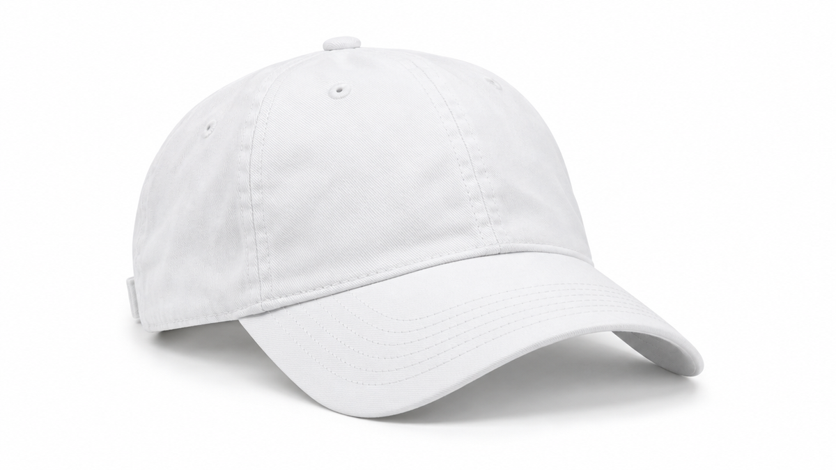 Blank white dad hat