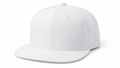 Blank white snapback hat