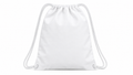 Blank white drawstring bag