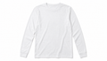 Blank white long sleeve tee
