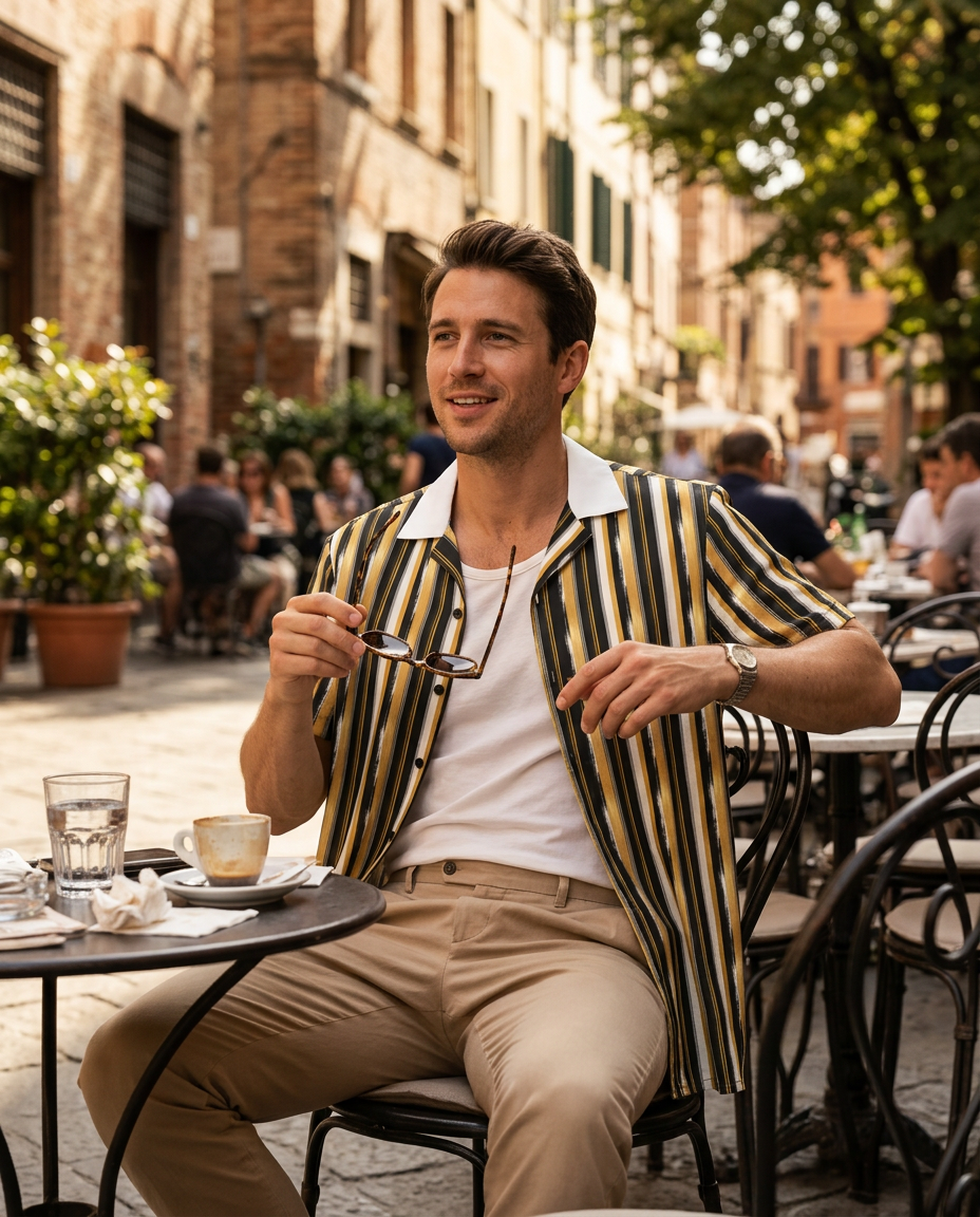 Men's Button Shirt - lifestyle photo