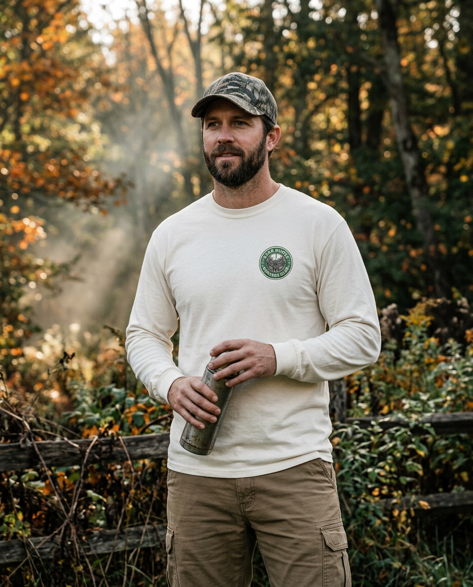 StarBuckHunt Safety Long-Sleeve Tee (Pink) - lifestyle photo