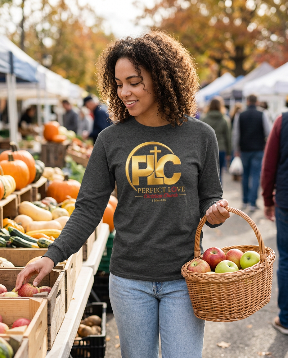 PLCC R2L Long Sleeve 50/50 T-Shirt (Gold Logo) - lifestyle photo