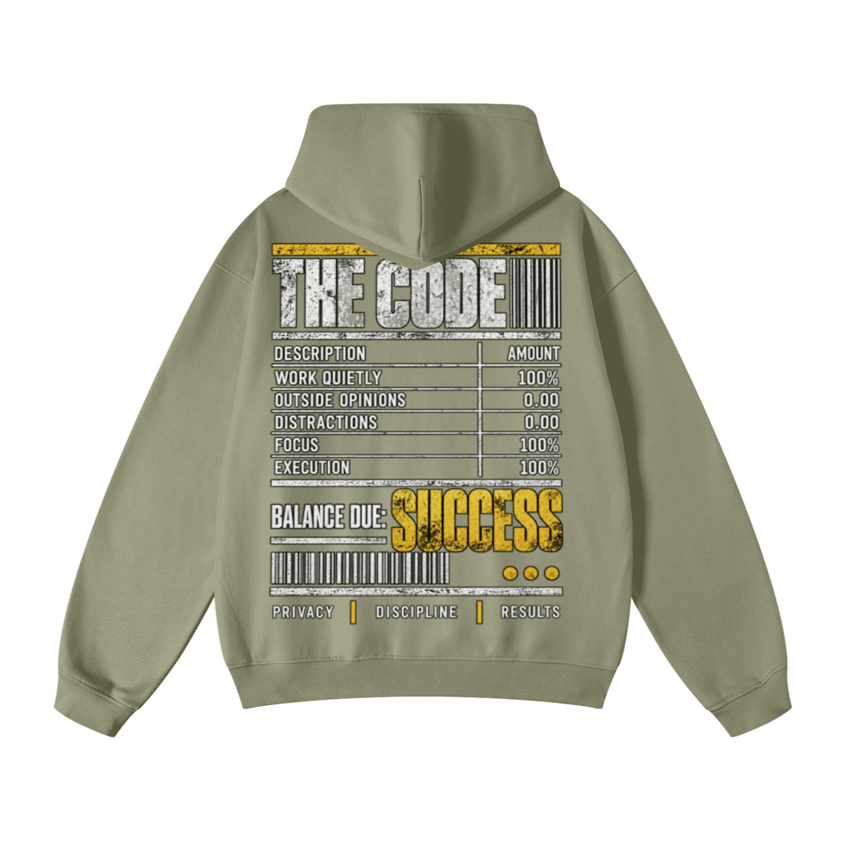 445GSM Unisex Fall&Winter Loopback Hoodie Gray Green
