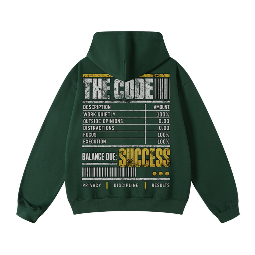 445GSM Unisex Fall&Winter Loopback Hoodie Dark Green