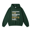 445GSM Unisex Fall&Winter Loopback Hoodie Dark Green
