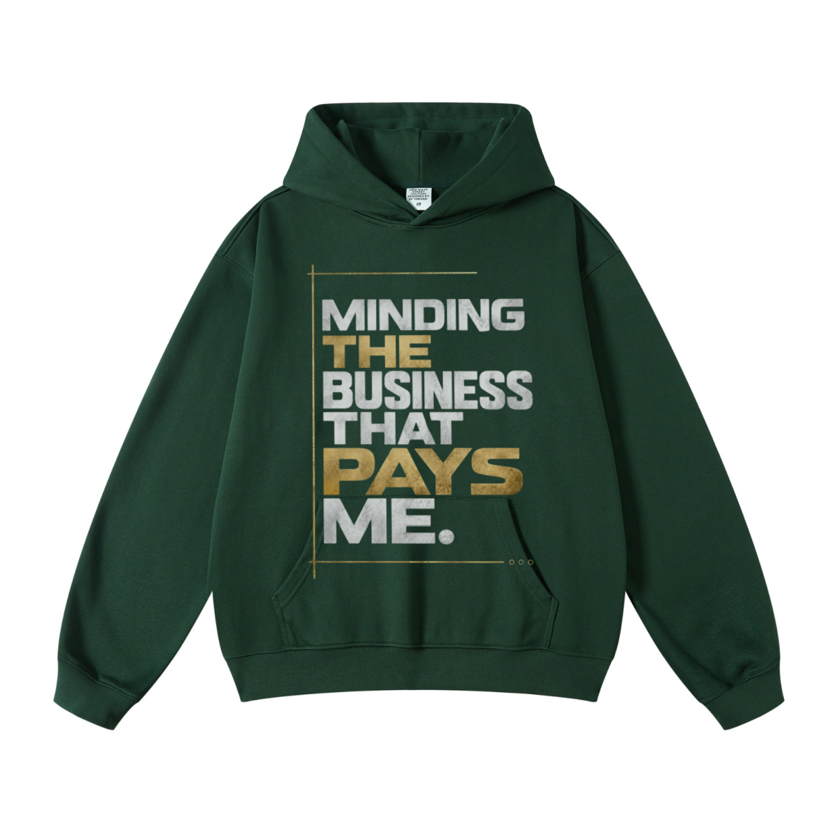 445GSM Unisex Fall&Winter Loopback Hoodie Dark Green