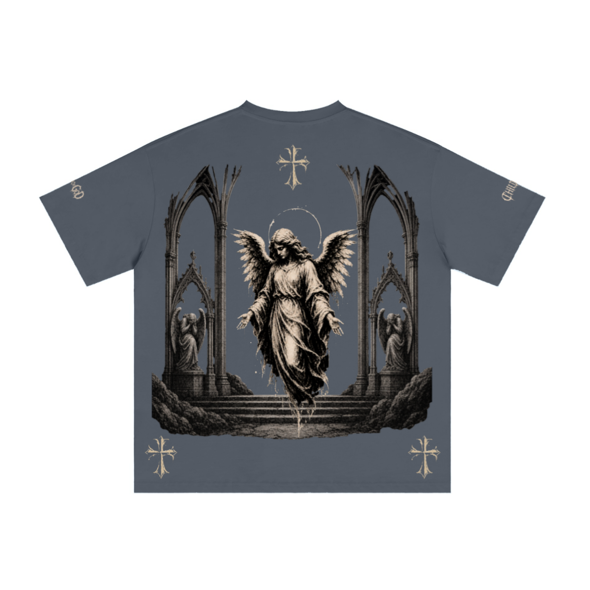 235GSM Men's Low-Shrink Cool-Touch Cotton T-Shirt Dark blue