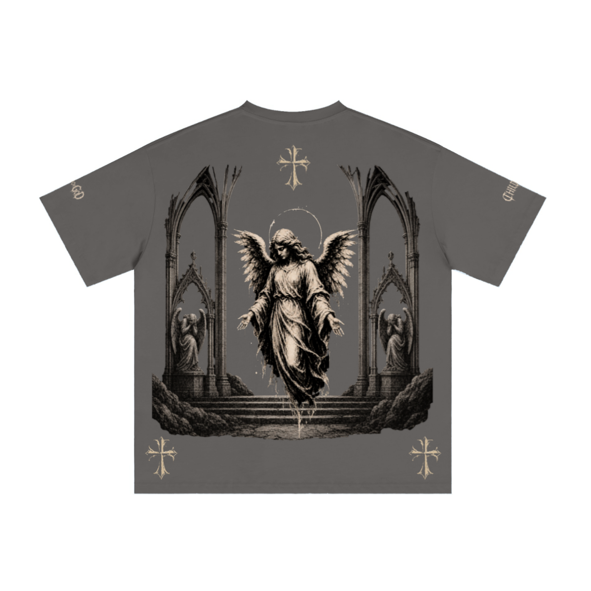 235GSM Men's Low-Shrink Cool-Touch Cotton T-Shirt Gray