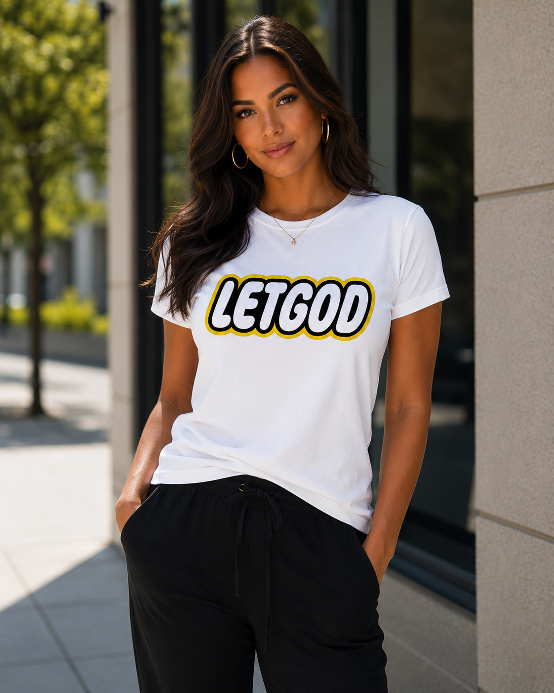 Let God Short-Sleeve Unisex Parody T-Shirt