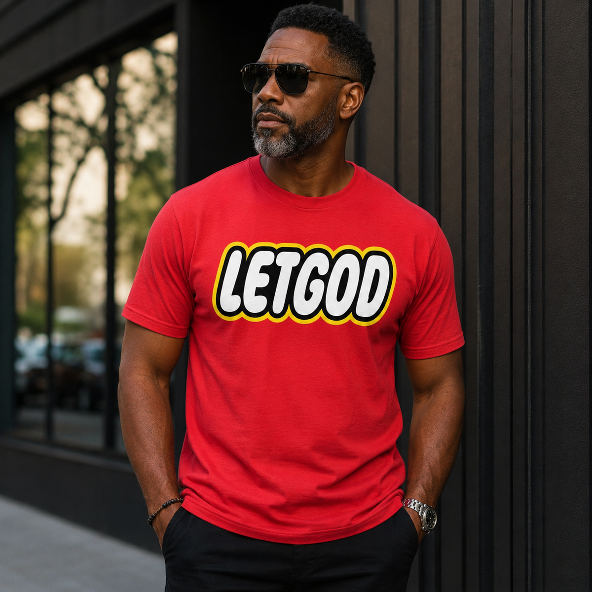 Let God Short-Sleeve Unisex Parody T-Shirt