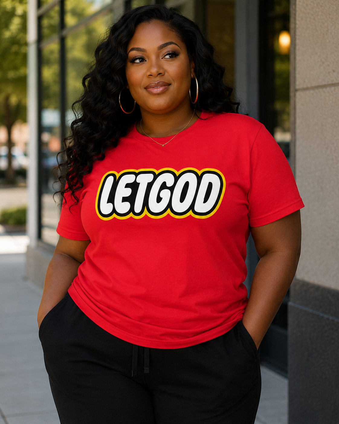 Let God Short-Sleeve Unisex Parody T-Shirt